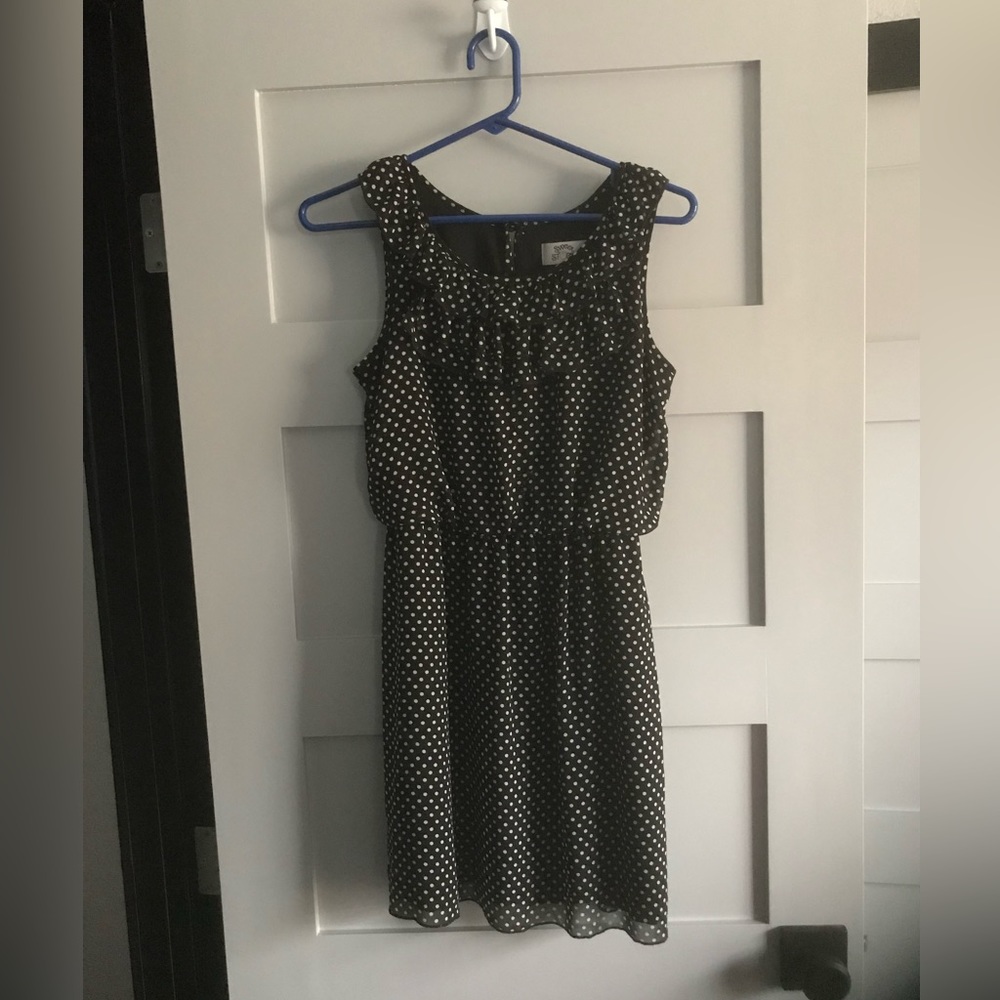 Black Dot Dress, Size S.